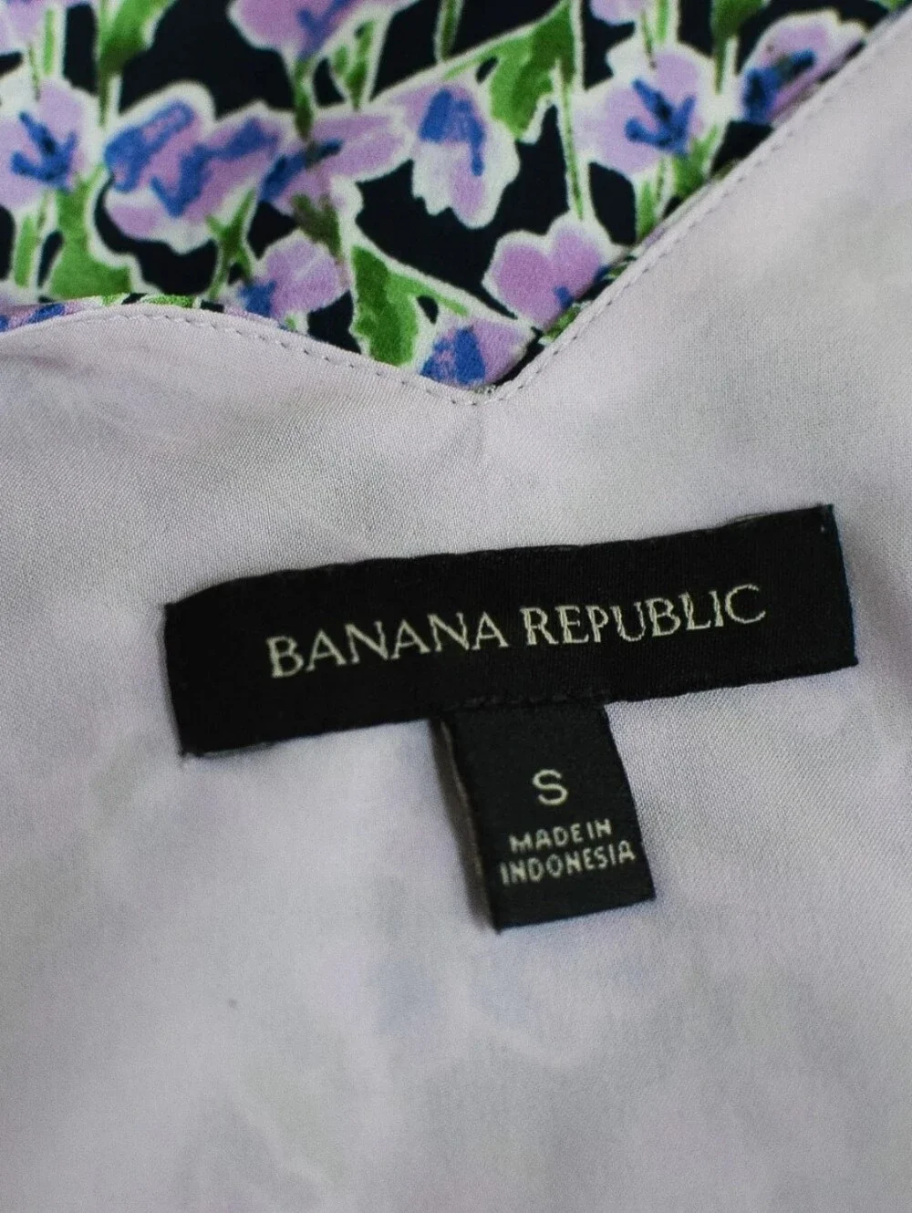 Banana Republic Floral Perfect Cami Tank Top Ditsy Lilac Purple Size S - Picture 4 of 5